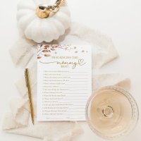 Wer das Mommy Best Fall Baby Shower Game kennt