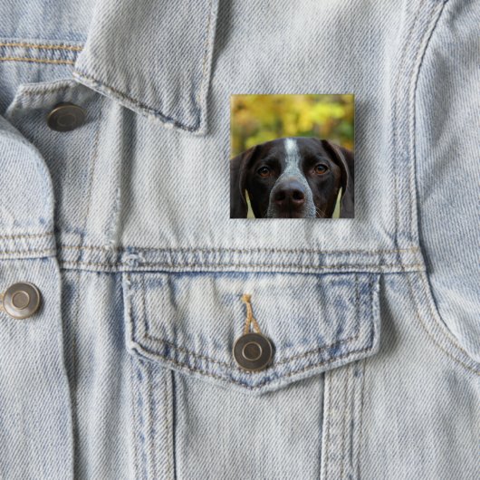 Wer Dat Hund? Button (Beispiel)