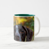 Wer Dat Hund? Zweifarbige Tasse (VorderseiteRechts)