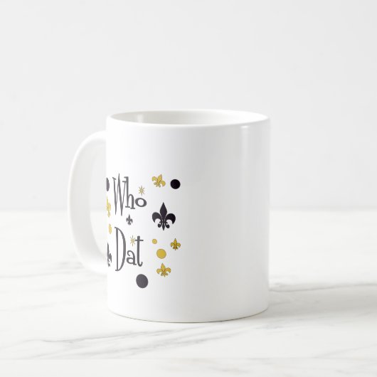 Wer Dat T - Shirts Kaffeetasse (Vorderseite Links)