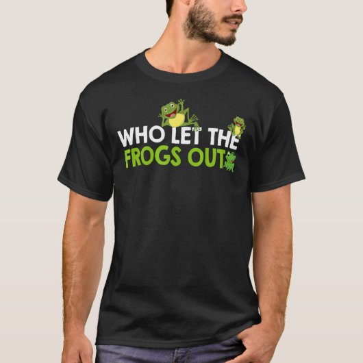 Wer den Froschfrosch aus dem Niedlichen Froschtrau T-Shirt (Vorderseite)