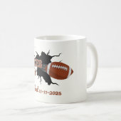 Wer den vierzigsten Funny Football am 40. Geburtst Kaffeetasse (VorderseiteRechts)