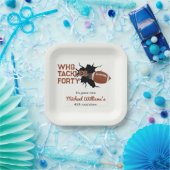 Wer den vierzigsten Funny Football am 40. Geburtst Pappteller (Party)