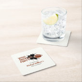 Wer den vierzigsten Funny Football am 40. Geburtst Rechteckiger Pappuntersetzer (Vor Ort)