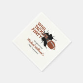 Wer den vierzigsten Funny Football am 40. Geburtst Serviette (Ecke)