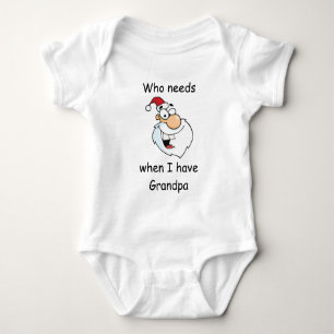 Wer den Weihnachtsmann braucht, wenn ich einen Opa Baby Strampler