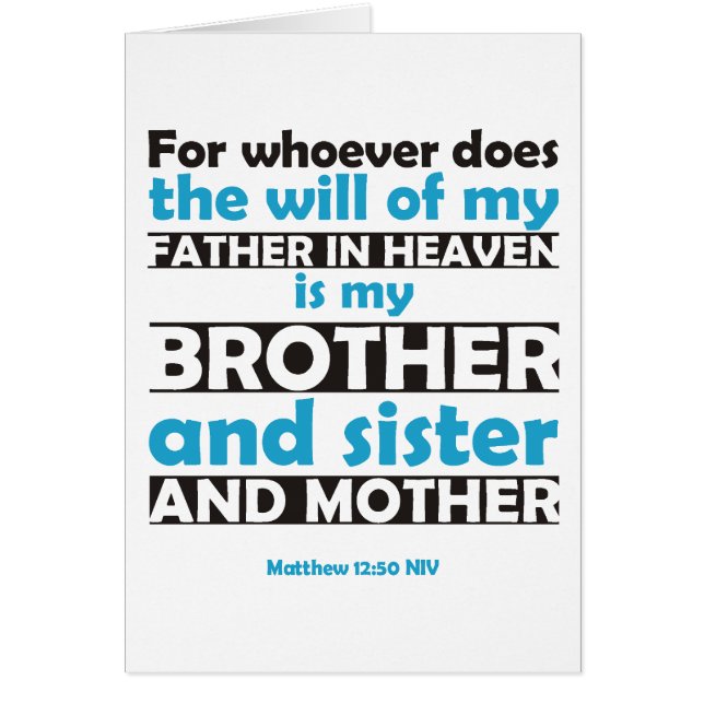 Wer den Willen meines Vaters im Himmel tut (Vorne)