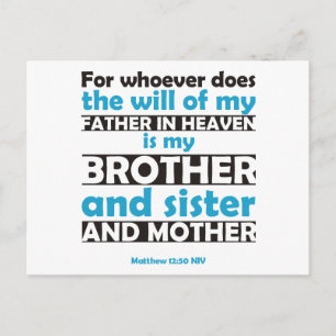Wer den Willen meines Vaters im Himmel tut Postkarte