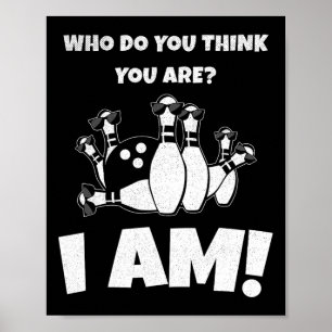 Wer denkst du, du bist, ich bin ein lustiger Vinta Poster