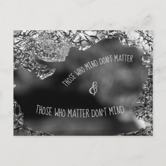 Wer denkt postkarte (Vorderseite)