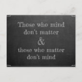 Wer denkt postkarte (Vorderseite)