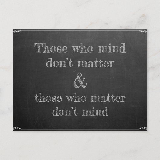 Wer denkt postkarte (Vorderseite)