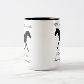 Wer Diamant-PferdeTasse benötigt Zweifarbige Tasse (Mittel)