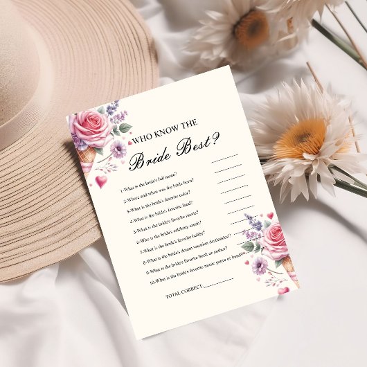 Wer die Braut kennt das beste Brautparty-Spiel Car Einladung