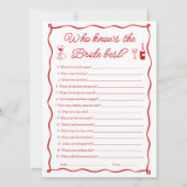 Wer die Bride Best Game Card kennt, weiß das auch. Einladung (Vorderseite)