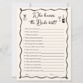 Wer die Bride Best Game Card kennt, weiß das auch. Einladung (Vorderseite)