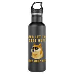 Wer die Doge gelassen hat, wer Dogecoin Hund Edelstahlflasche