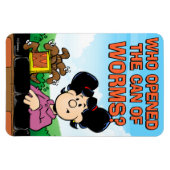 Wer die Dose von Würmern öffnete Magnet (Horizontal)