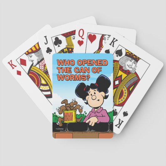 Wer die Dose von Würmern öffnete Spielkarten (Rückseite)