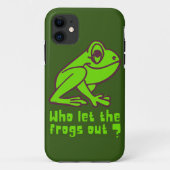 WER DIE FROGS AUS lustigem Froschpuff LIESS Case-Mate iPhone Hülle (Rückseite)