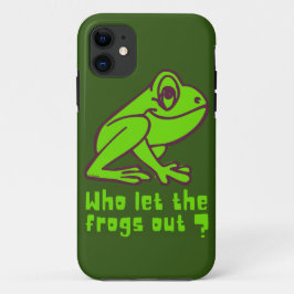 WER DIE FROGS AUS lustigem Froschpuff LIESS Case-Mate iPhone Hülle