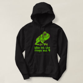 WER DIE FROGS AUS lustigem Froschpuff LIESS Hoodie