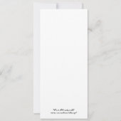 Wer die ganze flache Karte der Partyimbisse aß (Rückseite)