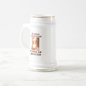 WER DIE HAND DES BABYS HAT BIERGLAS (Vorderseite Links)