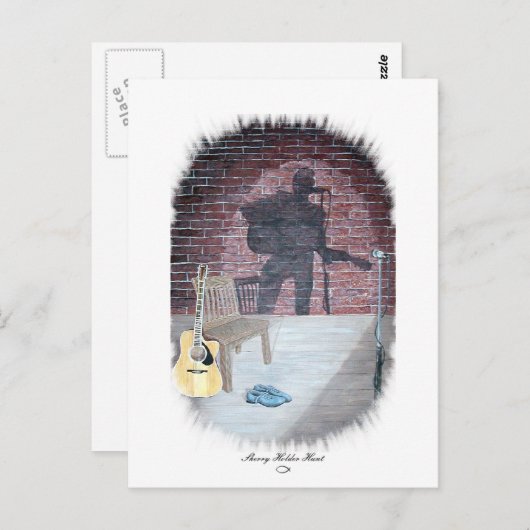 WER DIESE SCHUHE FÜLLEN WIRD POSTKARTE (Vorne/Hinten)