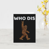 Wer Dis Bigfoot Men - Fun Sasquatch Men Karte (Gelbe Blume)