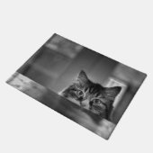 Wer dort Tür-Matte Meows Fußmatte (Schrägansicht)
