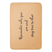 Wer du bist badematte (Vorderseite Vertikal)