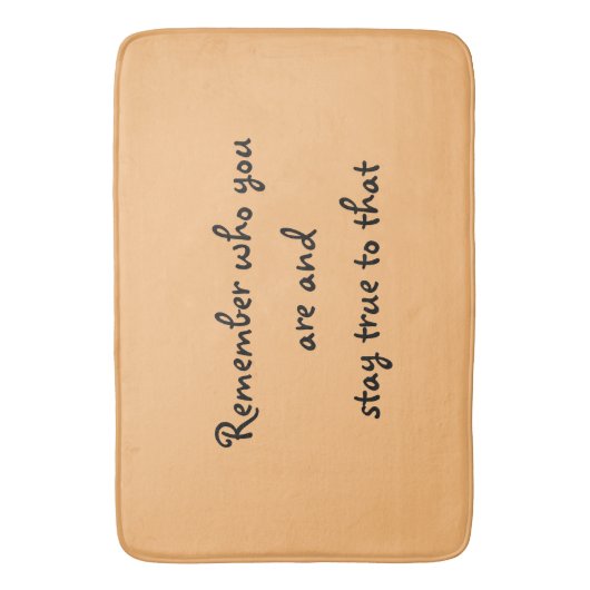 Wer du bist badematte (Vorderseite Vertikal)