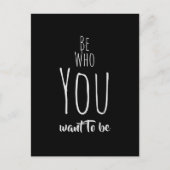 Wer du Will, Bejahung zu sein Postkarte (Vorderseite)