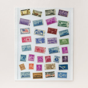 Wer ein Challenge Briefmarke Jigsaw Puzzle Will