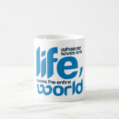 Wer ein Leben rette Kaffeetasse (Mittel)