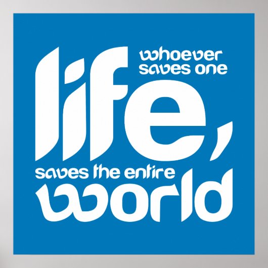 Wer ein Leben rette Poster (Vorne)