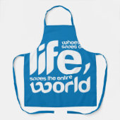 Wer ein Leben rette Schürze (Vorderseite)