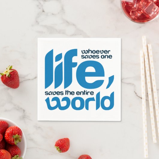 Wer ein Leben rette Serviette (Beispiel)