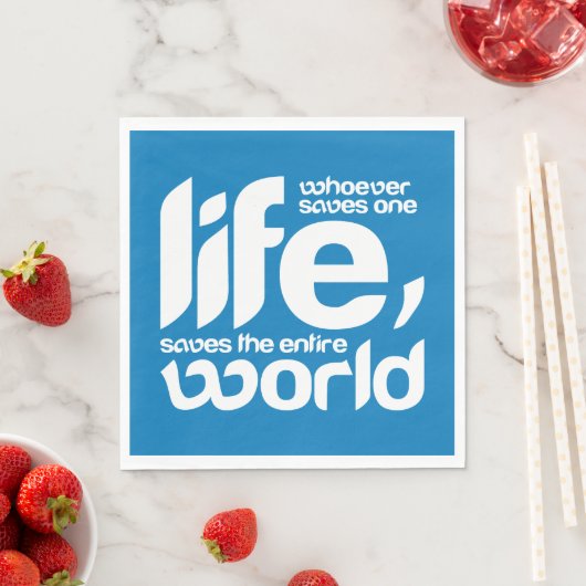 Wer ein Leben rette Serviette (Beispiel)