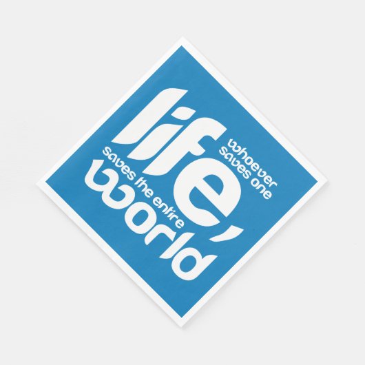 Wer ein Leben rette Serviette (Ecke)