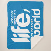 Wer ein Leben rette Sherpadecke (Vorderseite)