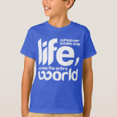 Wer ein Leben rette T-Shirt (Vorderseite)