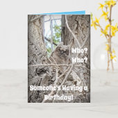 Wer eine Geburtstagskugel in Bäumen hat Karte (Gelbe Blume)