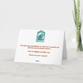 Wer eine Grußkarte für die Höhenkatze hat Karte (Rückseite)