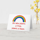 Wer einen Baum Pflanze Karte (Gelbe Blume)