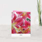 Wer einen Garten Pflanze, Pflanze Glück. Mitteilun Karte (Rückseite)