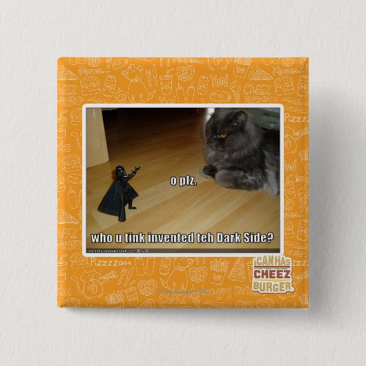 Wer erfand die dunkle Seite? Button (Vorderseite)