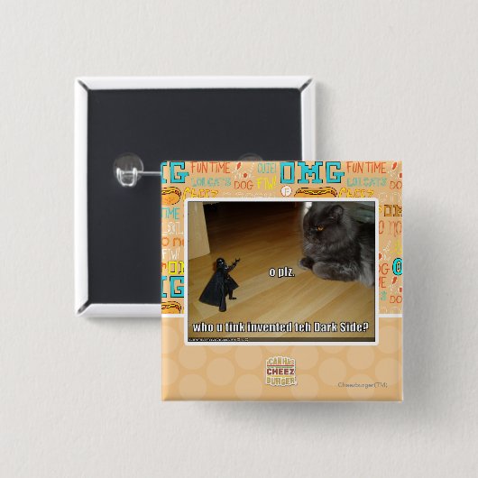 Wer erfand die dunkle Seite? Button (Vorne & Hinten)