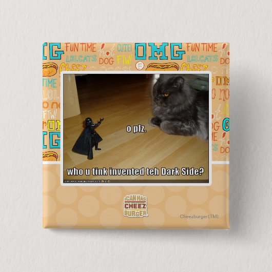 Wer erfand die dunkle Seite? Button (Vorderseite)